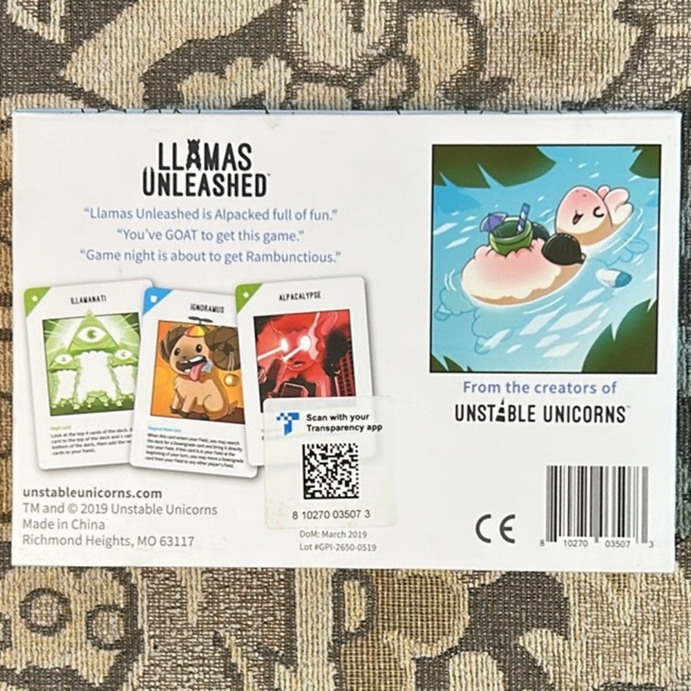 Llamas Unleashed Base Card Game. Complete. - Picture 2 of 10